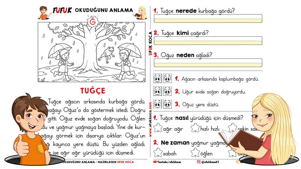 Fufuk Ğ Sesi Okuduğunu Anlama