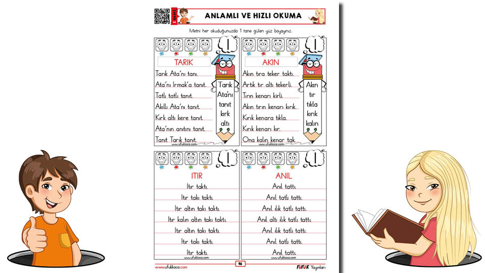 Fufuk I Sesi Hızlı ve Anlamlı Okuma Metinleri