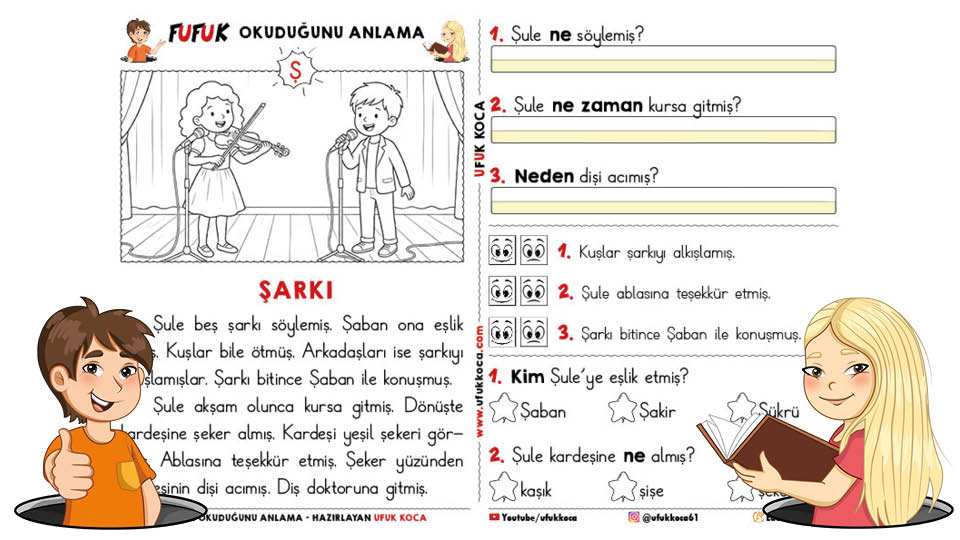 Fufuk Ş Sesi Okuduğunu Anlama