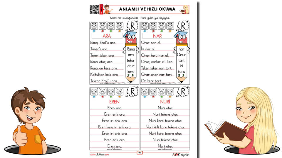 Fufuk R Sesi Hızlı ve Anlamlı Okuma Metinleri