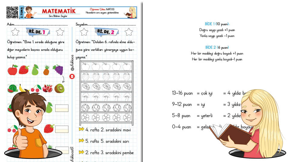 Sıra Bildiren Sayılar Değerlendirme