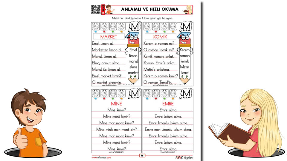 Fufuk M Sesi Hızlı ve Anlamlı Okuma Metinleri