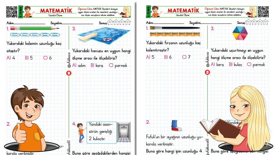 Uzunluk Ölçme Test 2