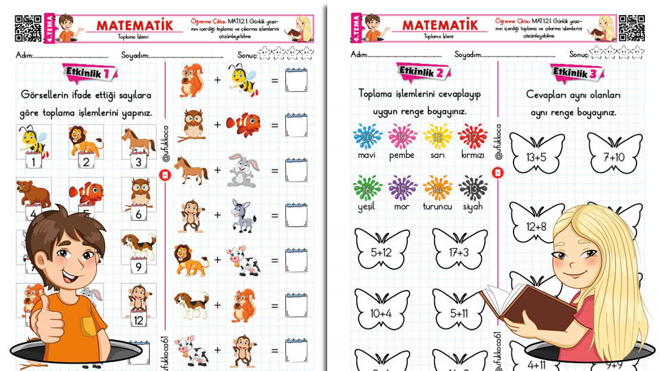 Toplama İşlemi Etkinlik 3