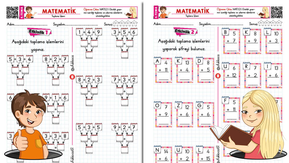 Toplama İşlemi Etkinlik 2