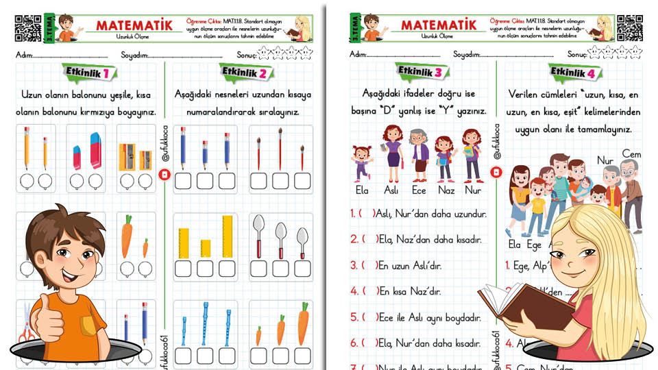 Uzunluk Ölçme Etkinlik