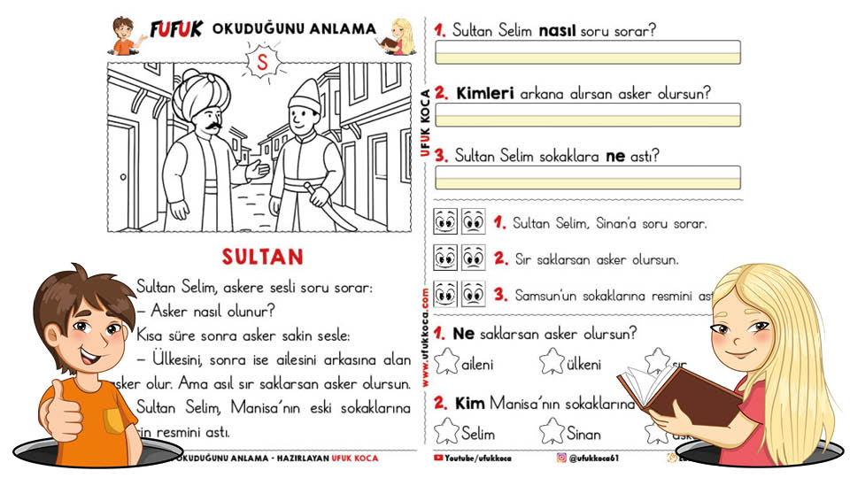 Fufuk S Sesi Okuduğunu Anlama