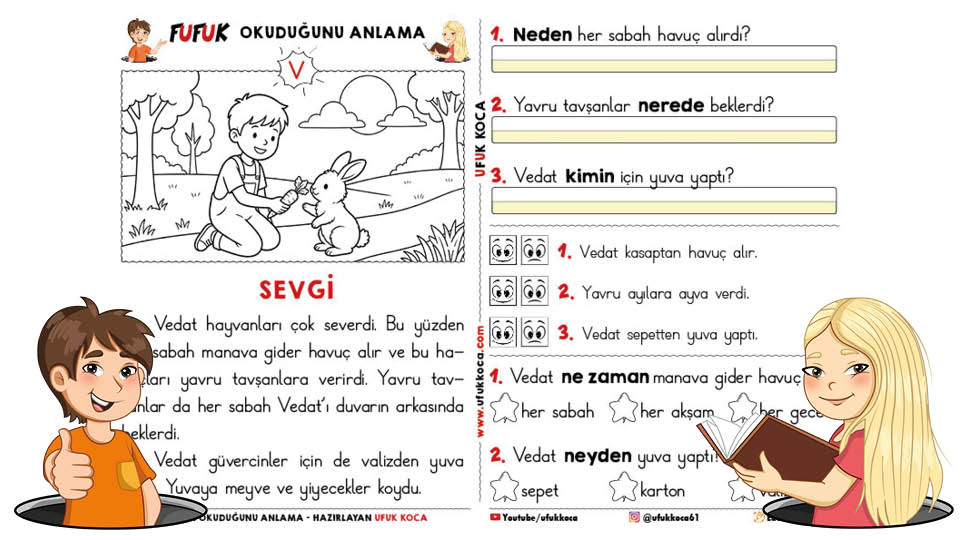 Fufuk V Sesi Okuduğunu Anlama
