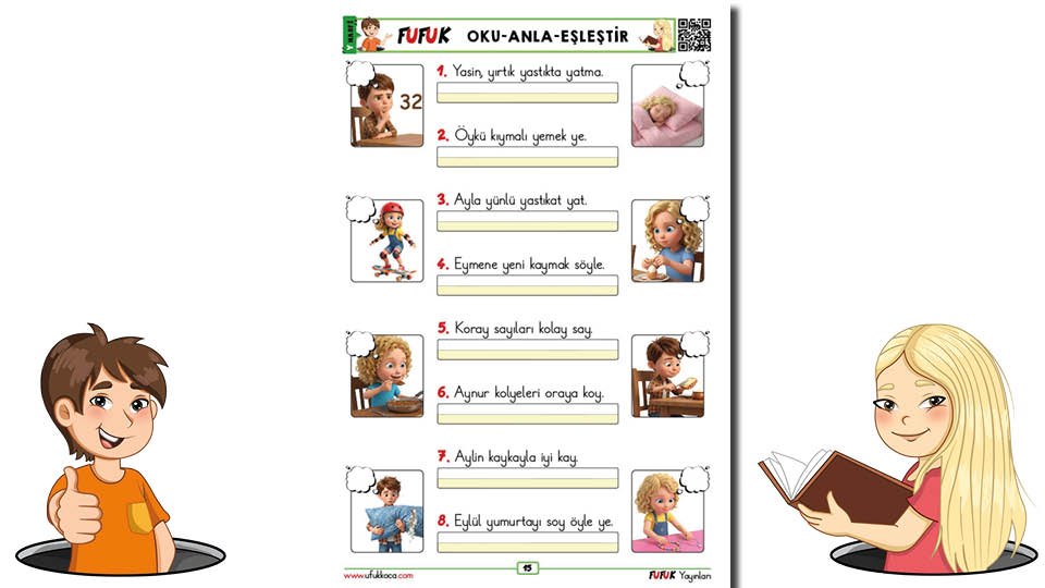 Fufuk Y Sesi Oku-Anla-Eşleştir