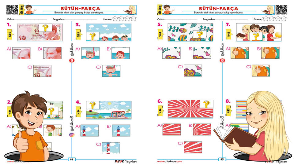Bütün-Parça İlişkisi Test 1