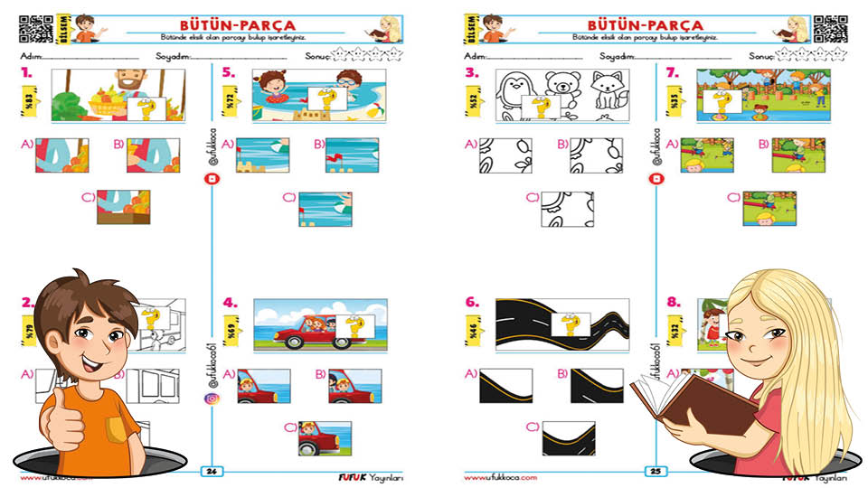 Bütün-Parça İlişkisi Test 6