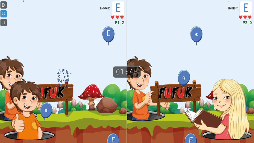 Harfi Bul Balonu Patlat